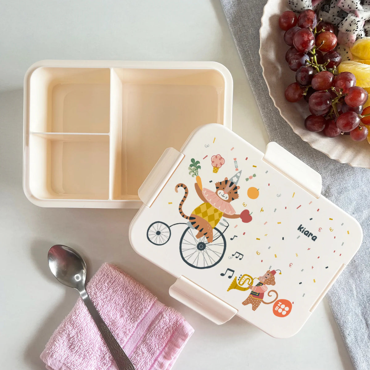 Personalised Animal Circus Bento Lunch Box for Kids - image 2