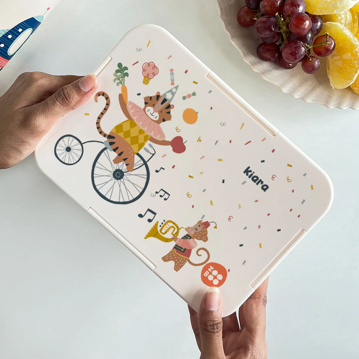Personalised Animal Circus Bento Lunch Box for Kids - image 4
