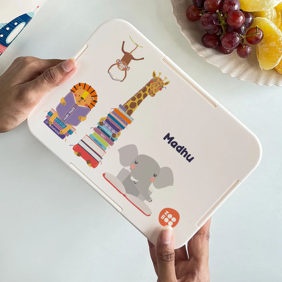 Personalised Animal Library Bento Lunch Box for Kids - image 4