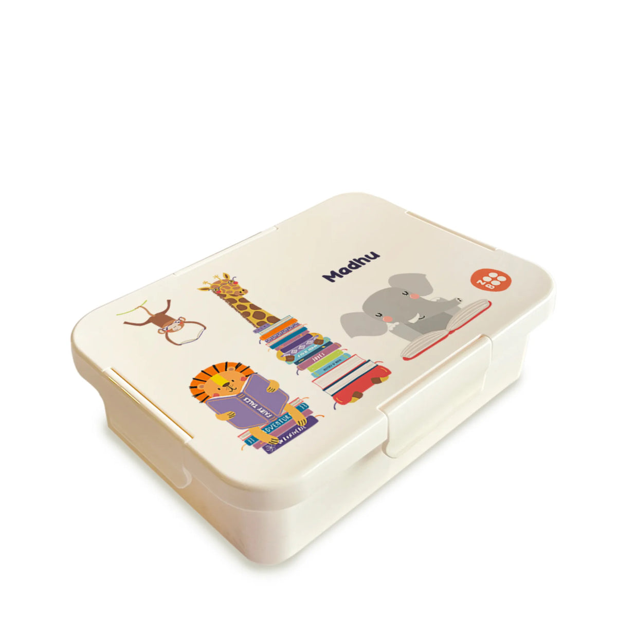 Personalised Animal Library Bento Lunch Box for Kids - image 1