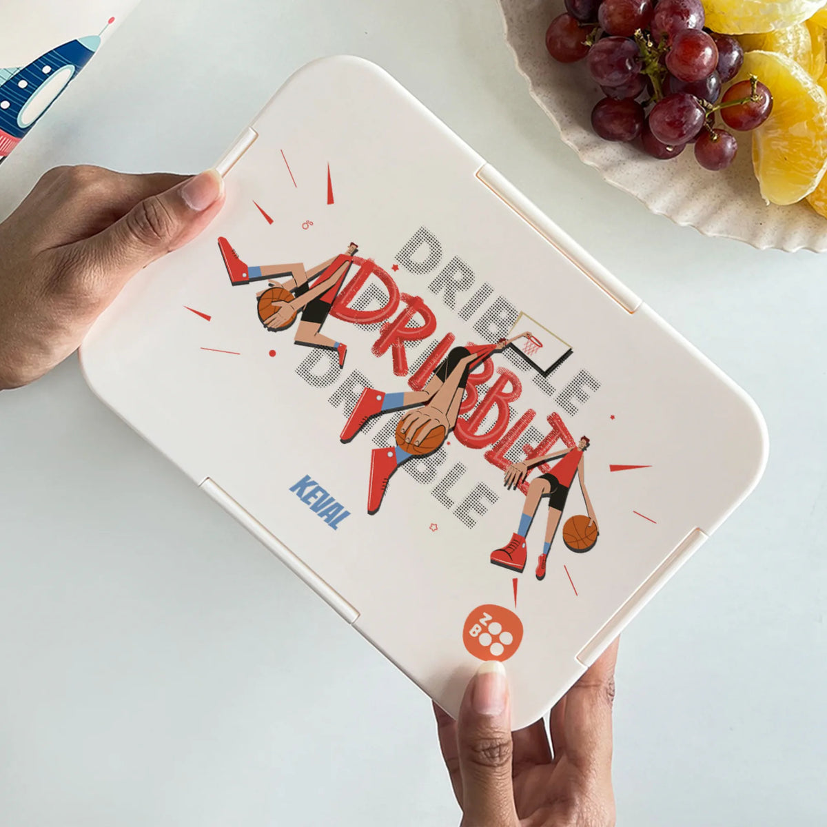 Personalised Basketball Fever Boy Bento Lunch Box for Kids - image 4