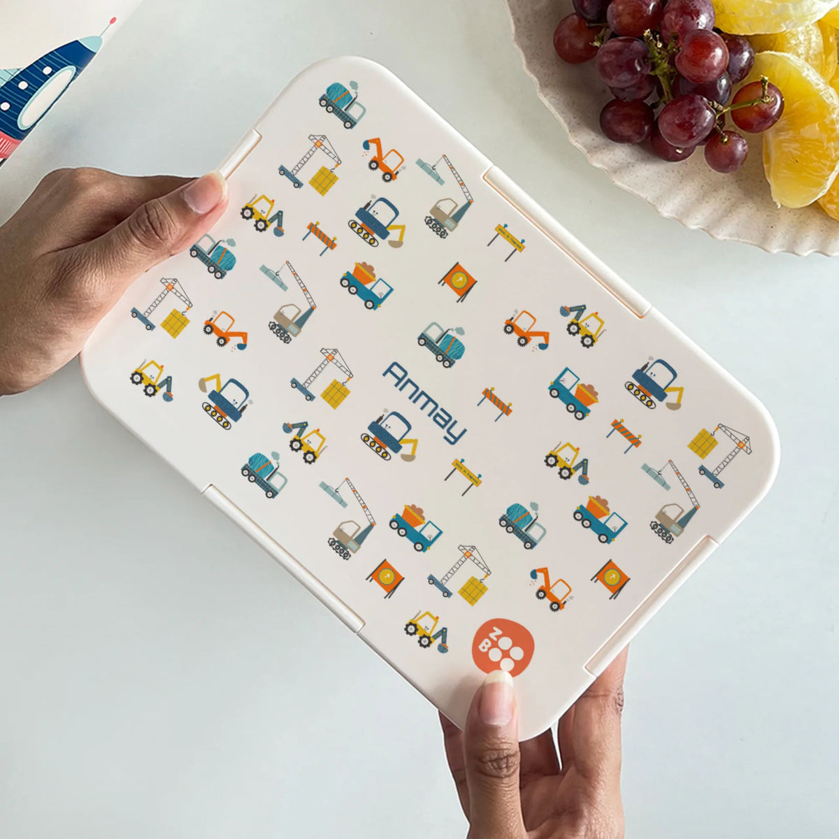 Personalised Construction Site Bento Lunch Box for Kids - image 4