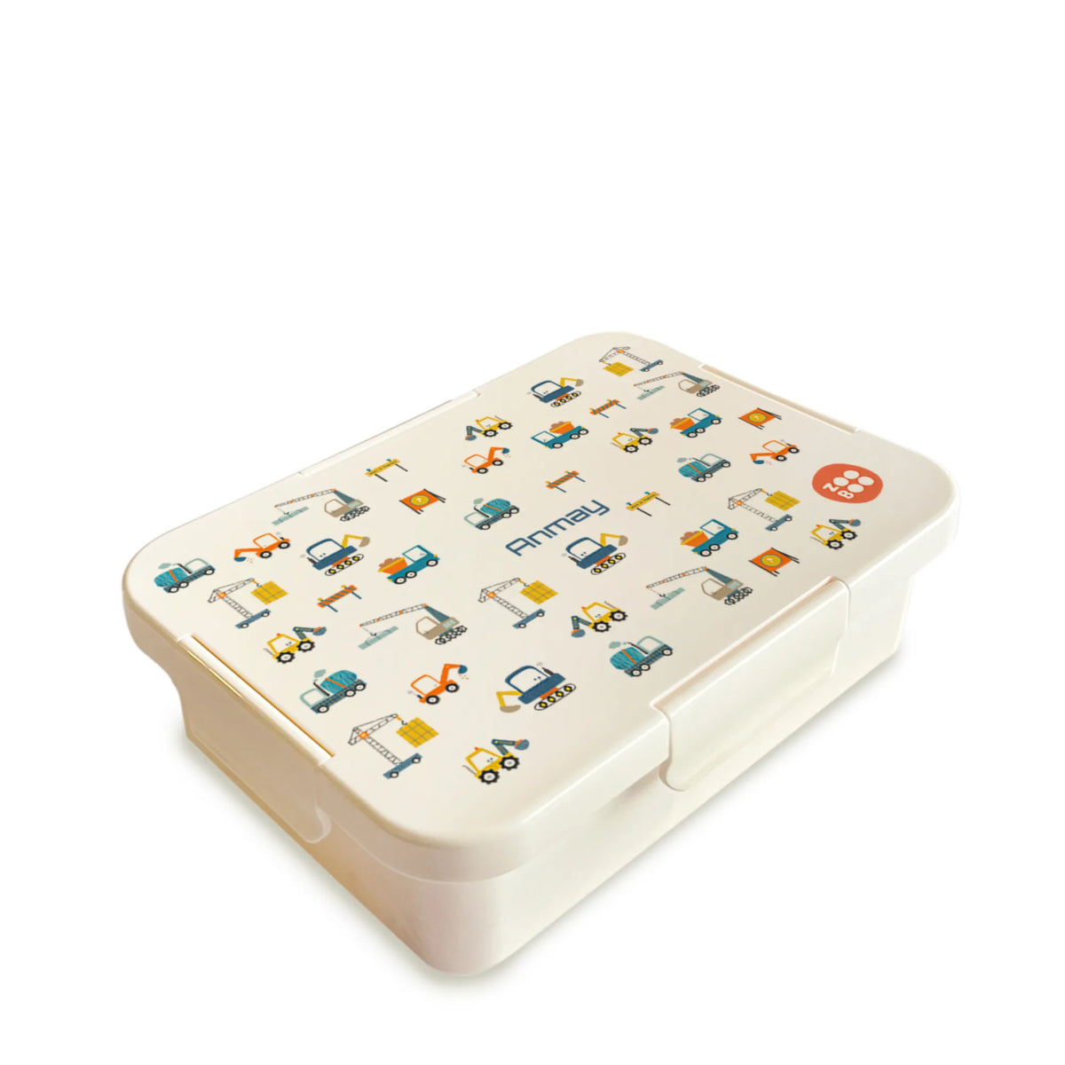 Personalised Construction Site Bento Lunch Box for Kids - image 1
