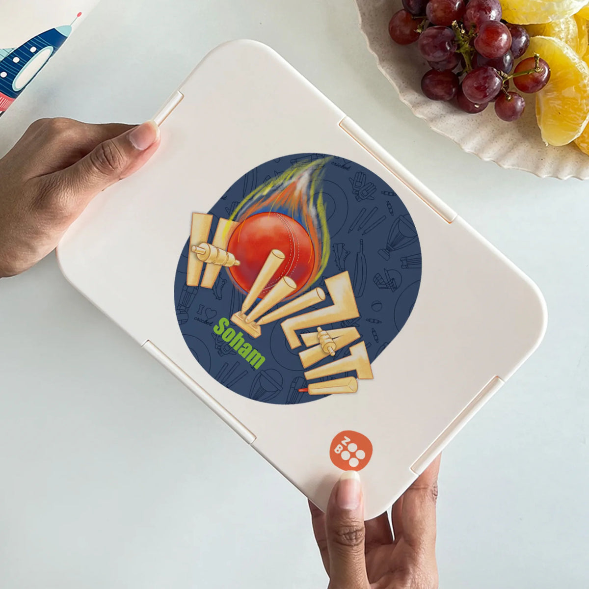 Personalised Cricket Buzz Bento Lunch Box for Kids - image 4