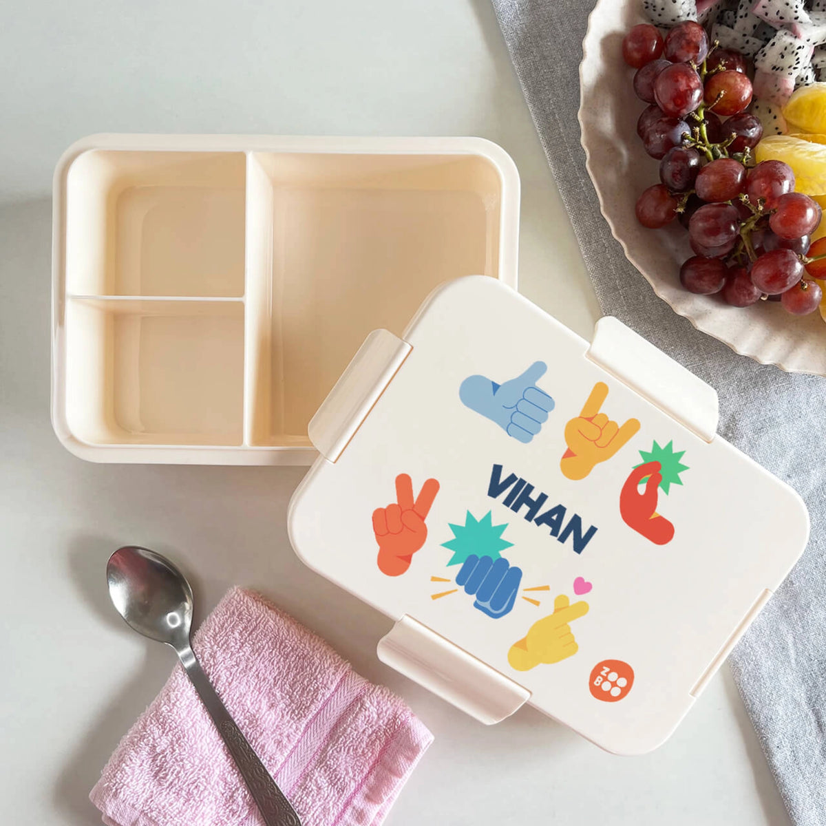 Personalised Emoji Moves Bento Lunch Box for Kids - image 2