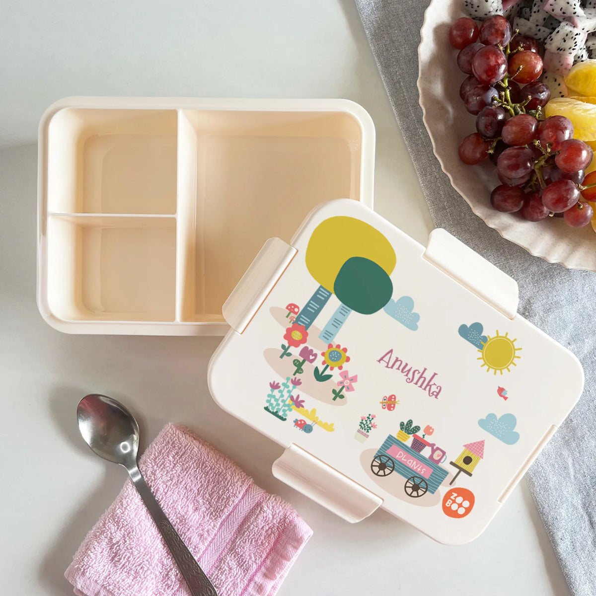 Personalised Enchanted Garden Bento Lunch Box for Kids - image 2