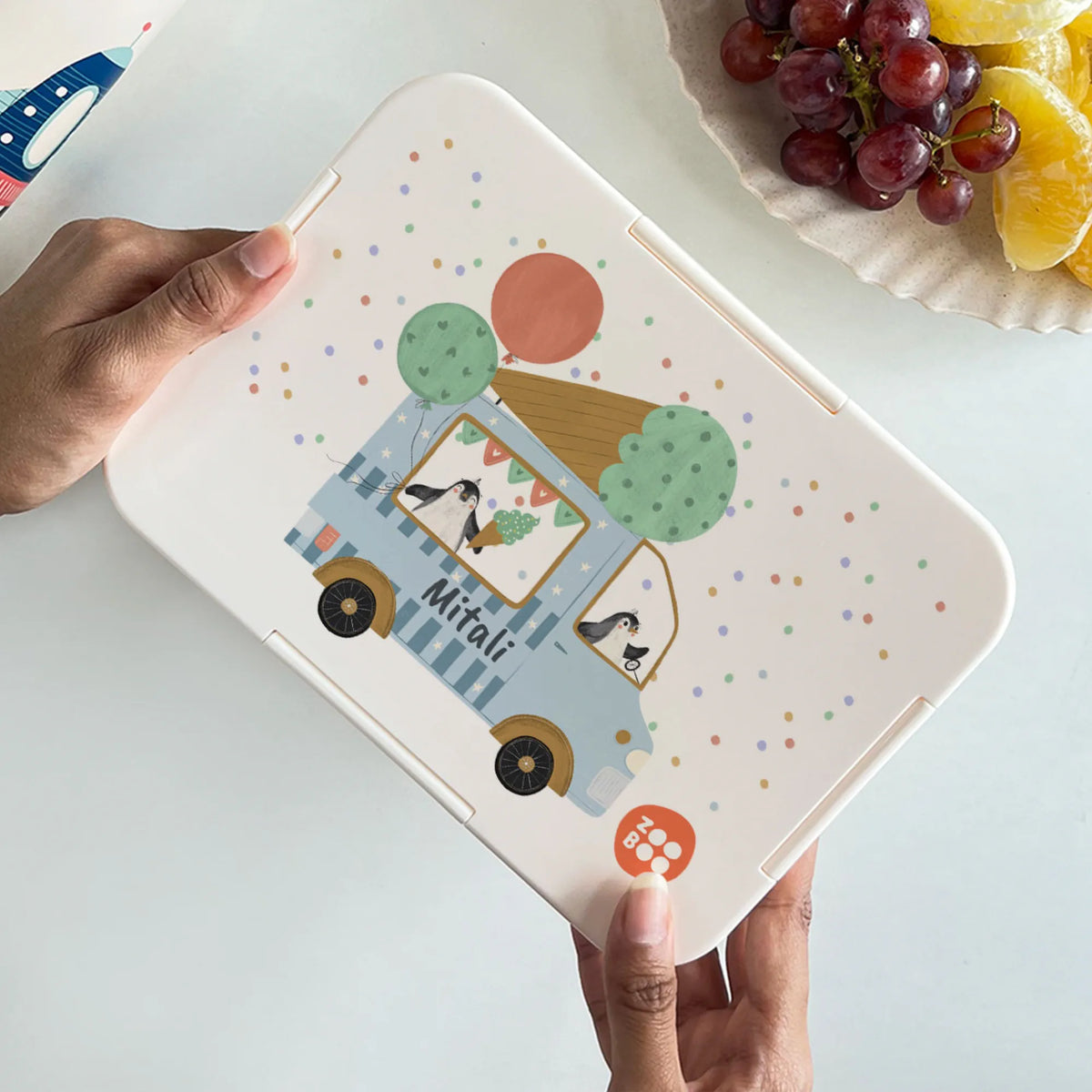 Personalised Ice Cream Fun Bento Lunch Box for Kids - image 4