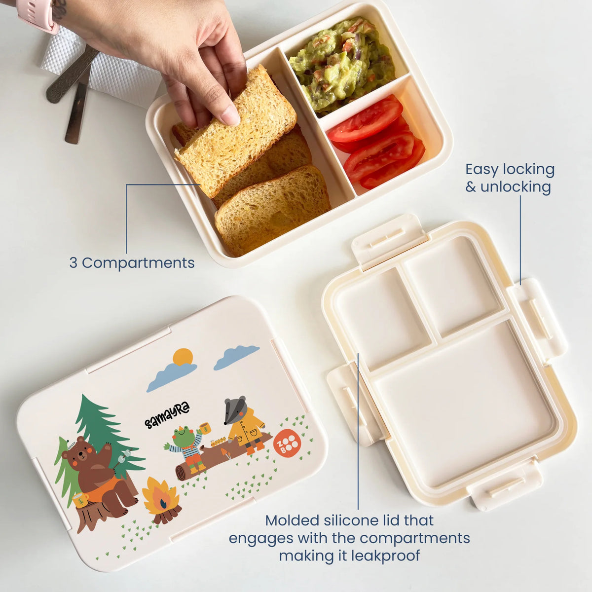 Personalised Into The Wild Bento Lunch Box for Kids - image 3