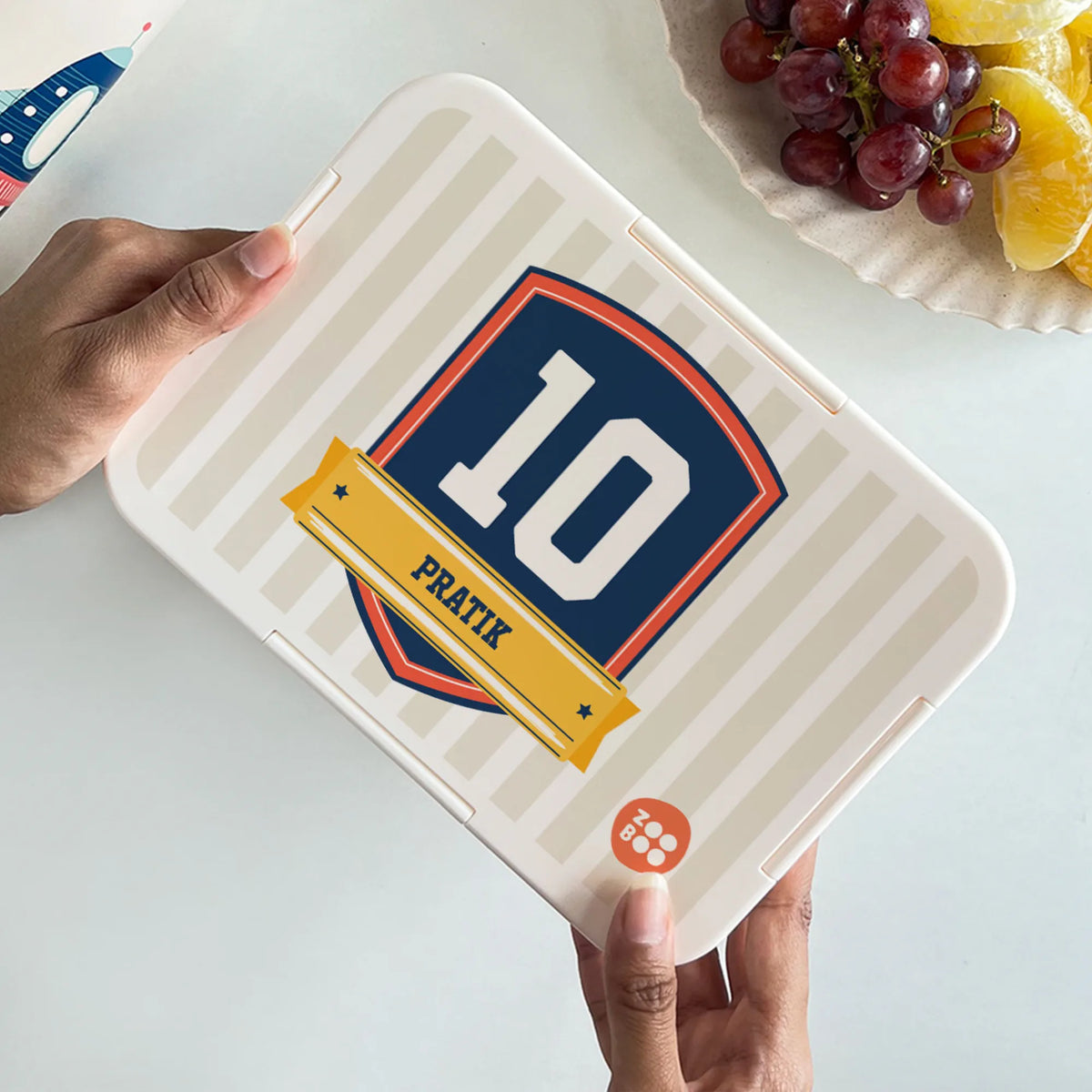 Personalised Jersey Number Bento Lunch Box for Kids - image 4