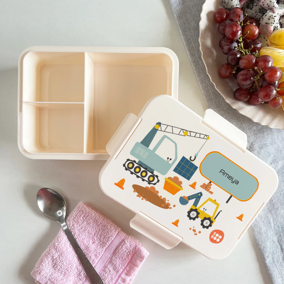 Personalised Let's Build Bento Lunch Box for Kids - image 2