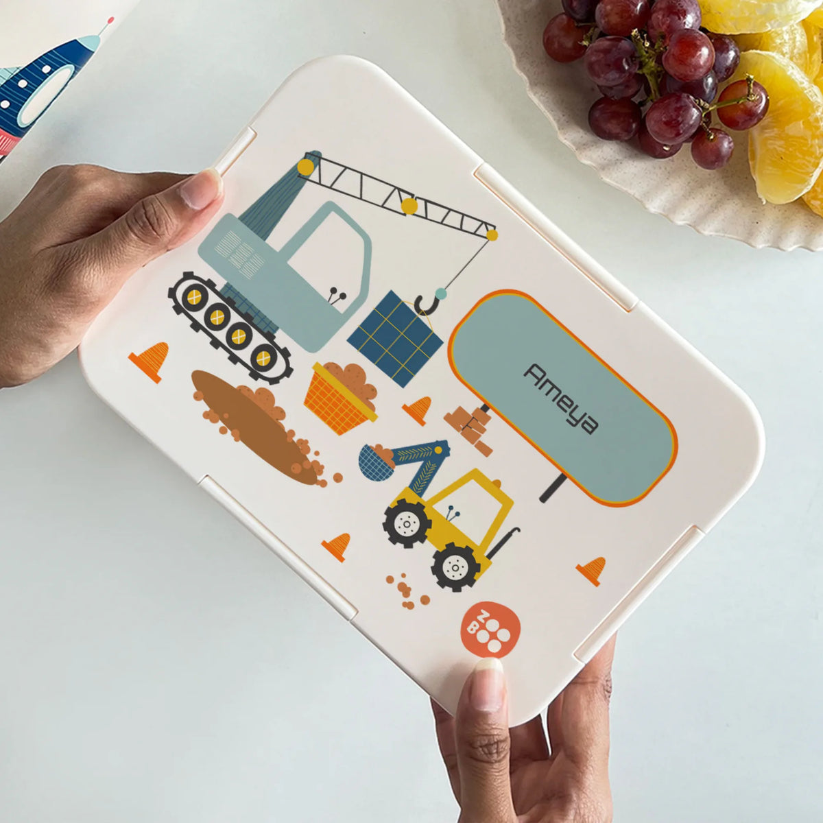 Personalised Let's Build Bento Lunch Box for Kids - image 4