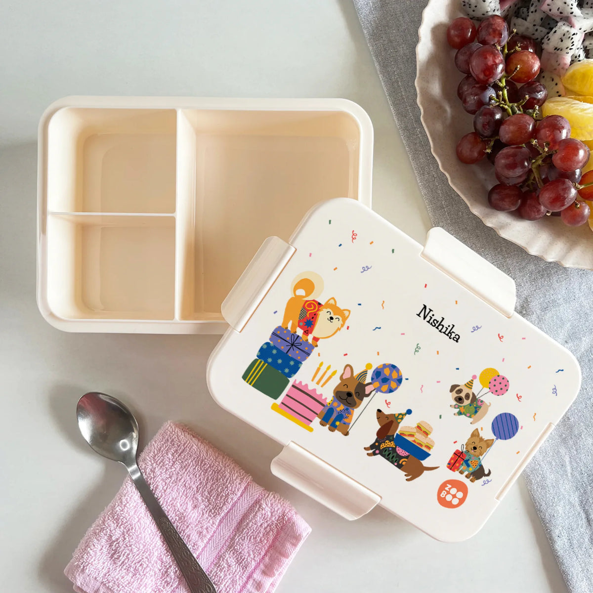 Personalised Paw Party Bento Lunch Box for Kids - image 2