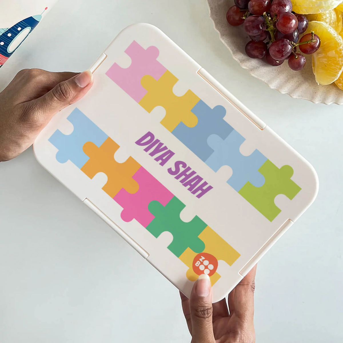 Personalised Puzzle Pop Bento Lunch Box for Kids - image 4