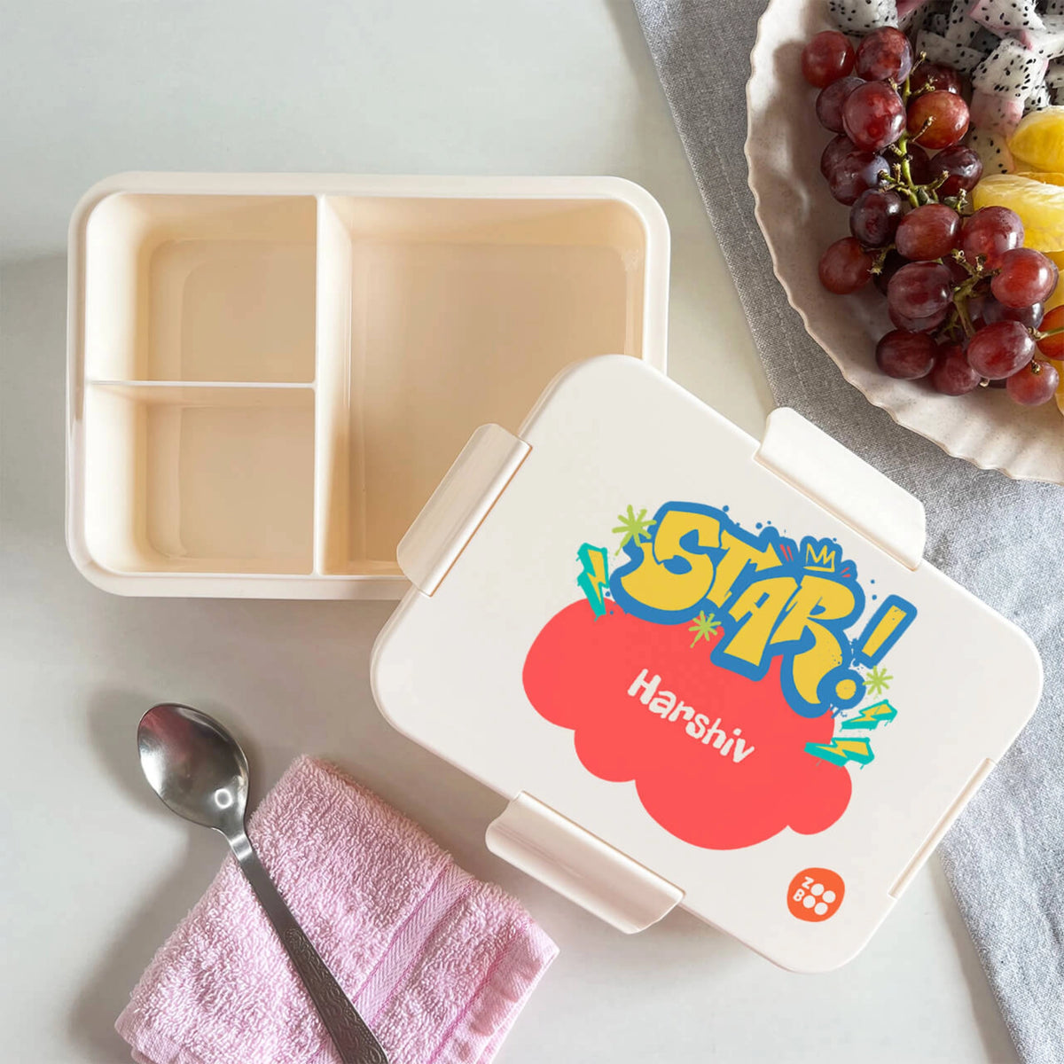 Personalised Rising Stars Bento Lunch Box for Kids - image 2