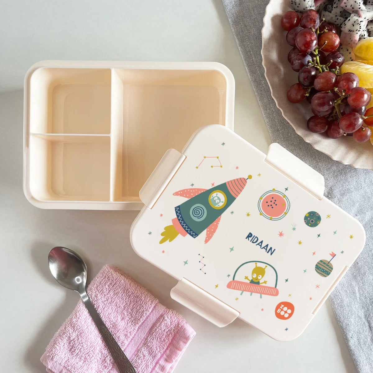 Personalised Space Explorer Bento Lunch Box for Kids - image 2