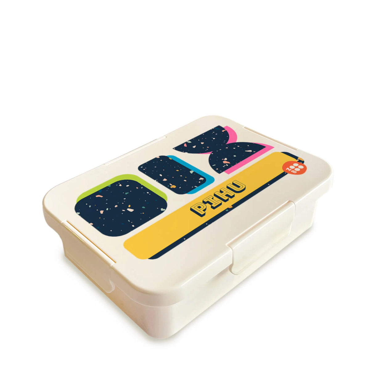 Personalised Terrazzo Pop Bento Lunch Box for Kids - image 1