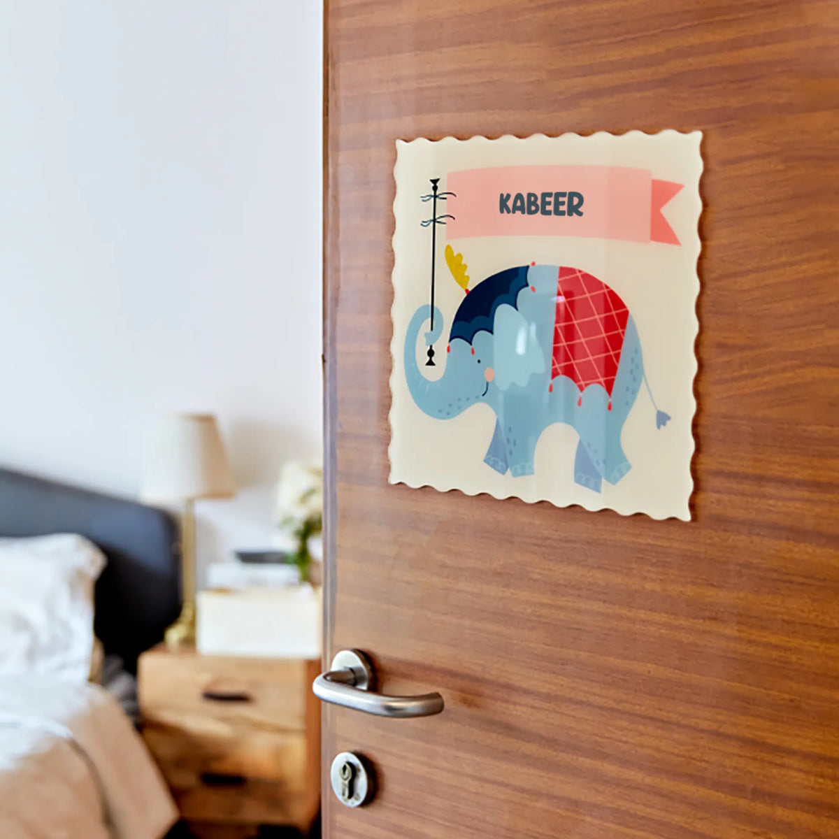 Personalised Animal Circus Name Plate for Kids Room - image 2