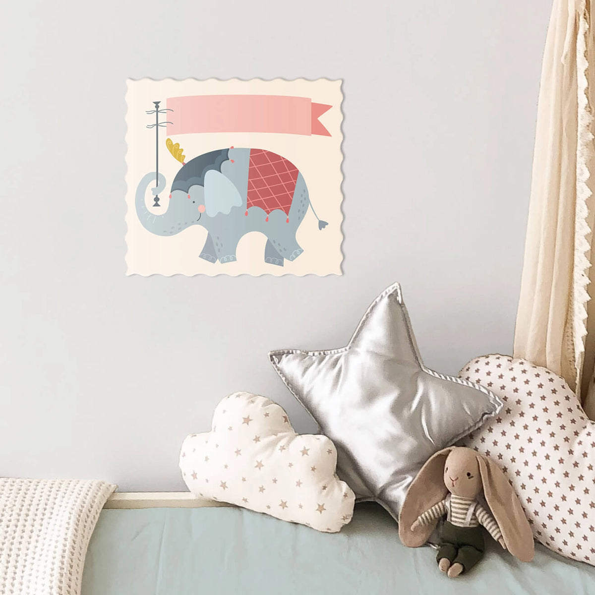 Personalised Animal Circus Name Plate for Kids Room - image 3