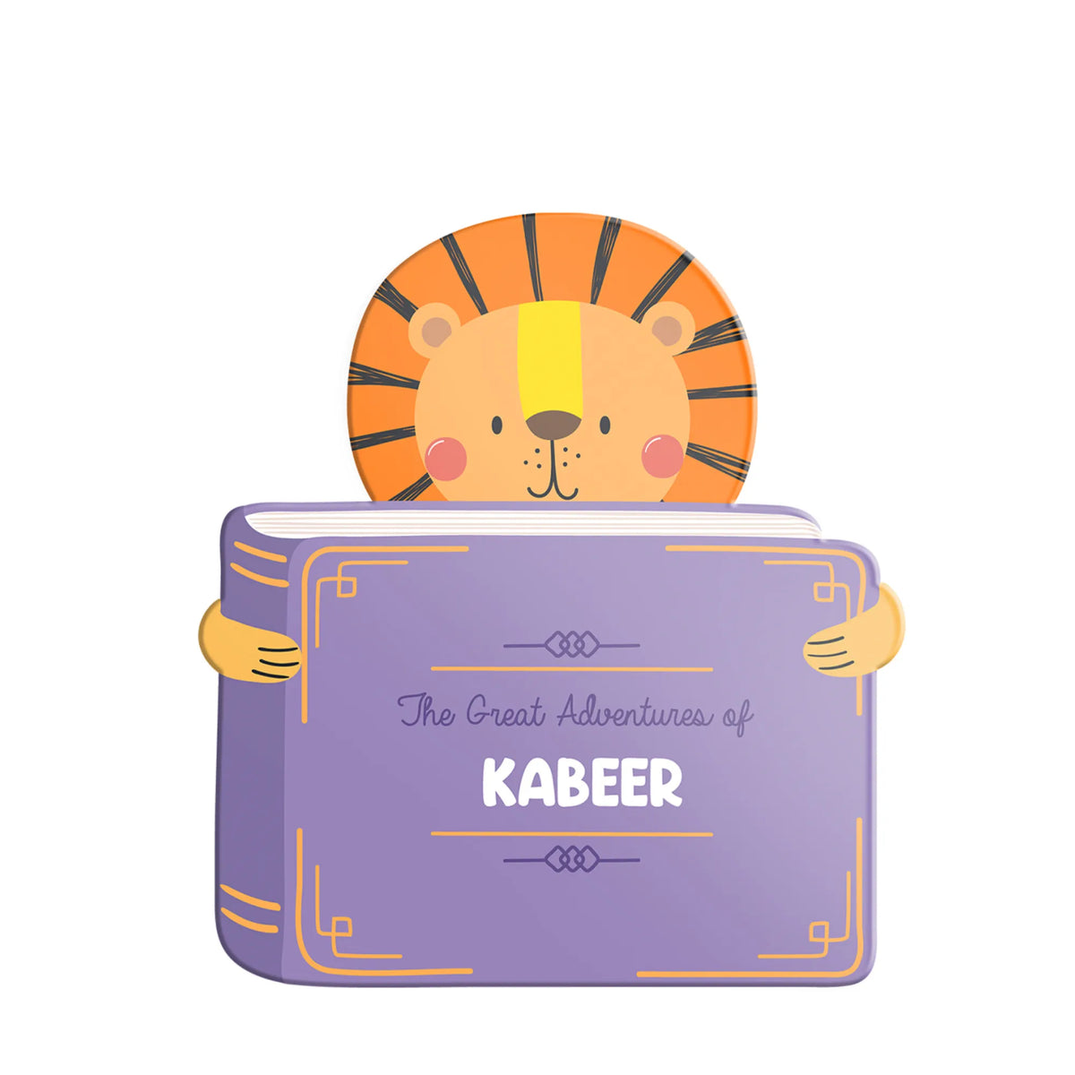 Personalised Animal Library Name Plate for Kids Room - image 1