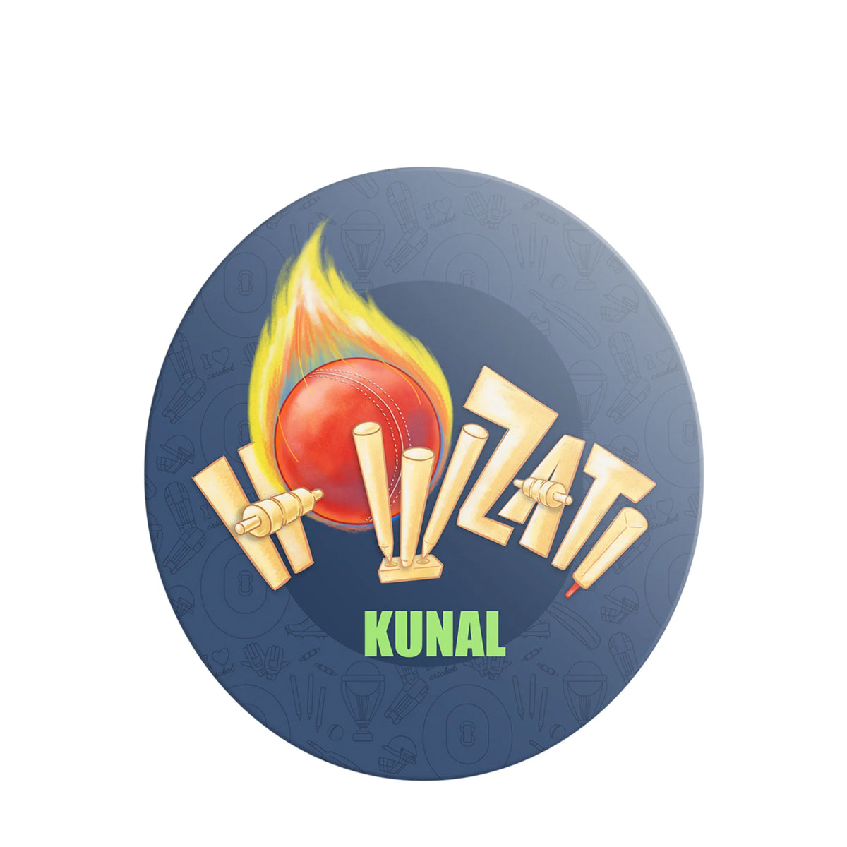 Personalised Cricket Buzz Name Plate for Kids Room - image 1