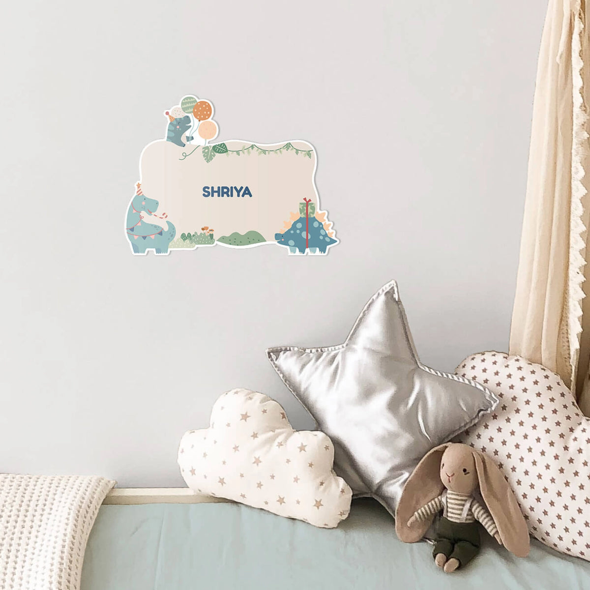 Personalised Dino Party Name Plate for Kids Room - image 3