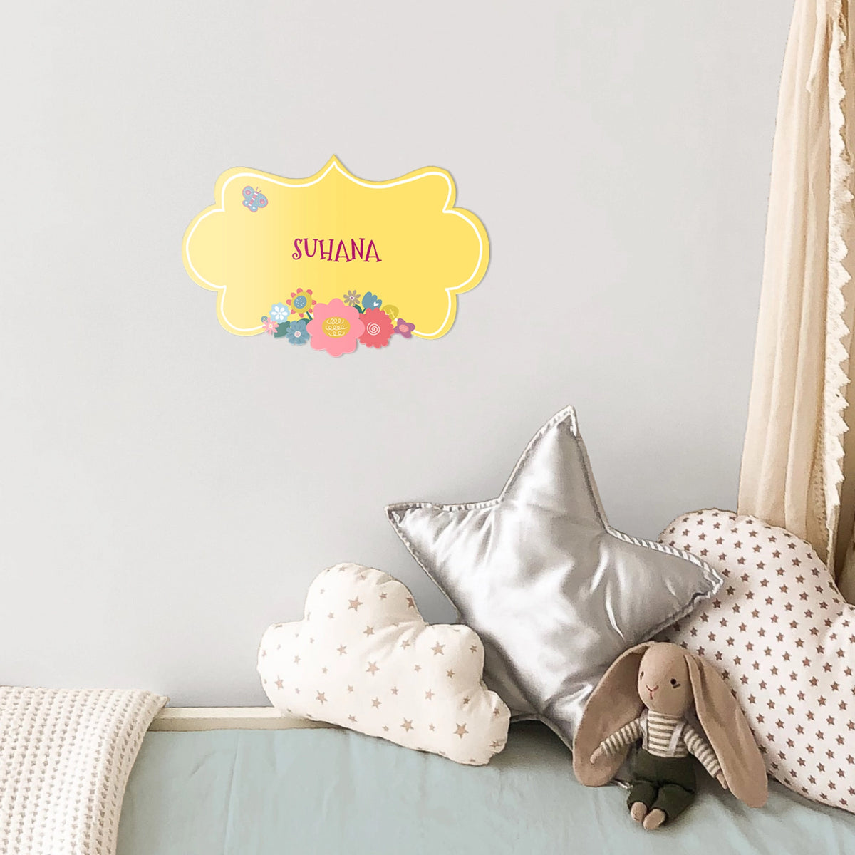 Personalised Enchanted Garden Name Plate for Kids Room - image 3