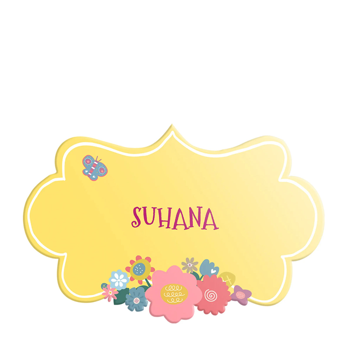 Personalised Enchanted Garden Name Plate for Kids Room - image 1