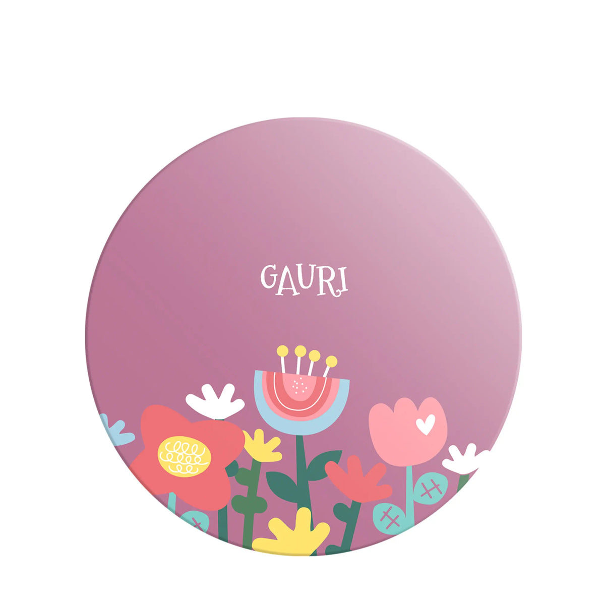 Personalised Flower Power Name Plate for Kids Room - image 1
