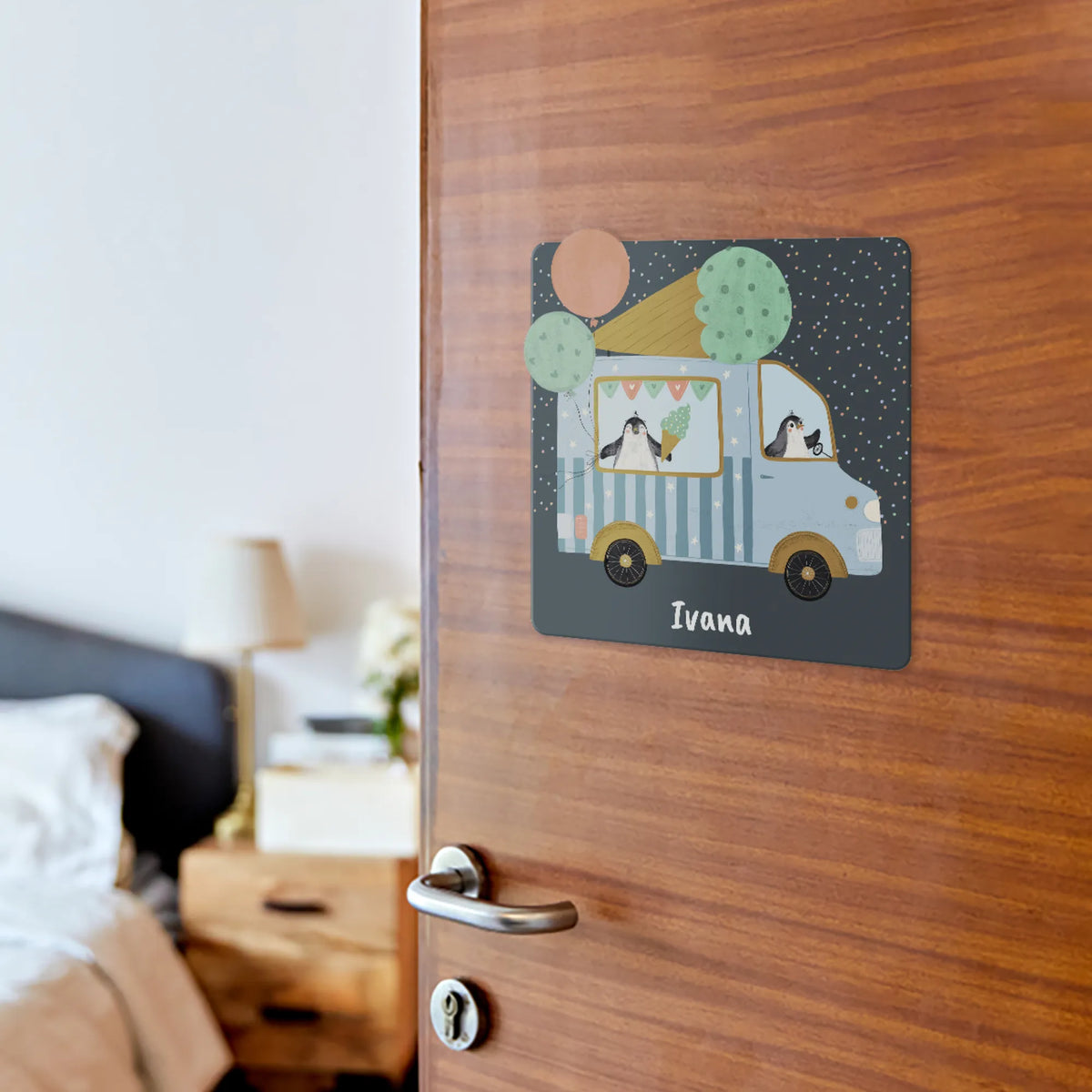 Personalised Ice Cream Fun Name Plate for Kids Room - image 2