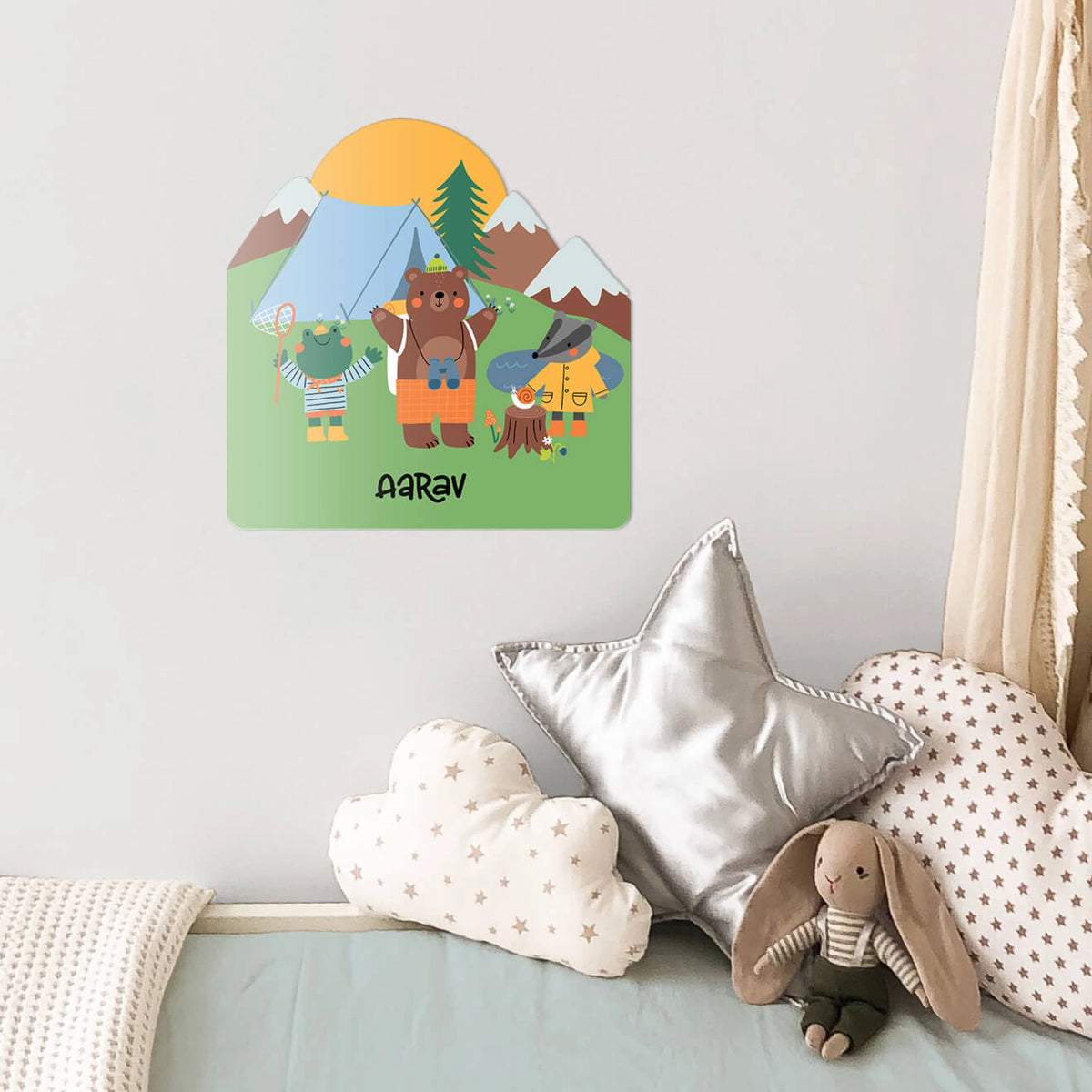 Personalised Into The Wild Name Plate for Kids Room - image 3