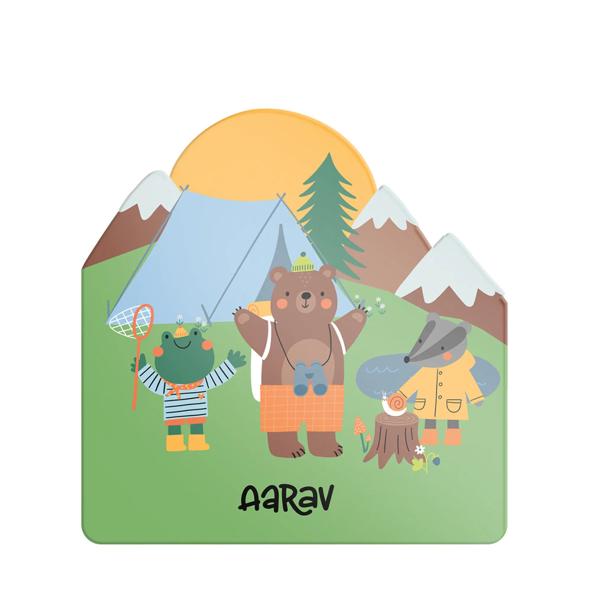 Personalised Into The Wild Name Plate for Kids Room - image 1