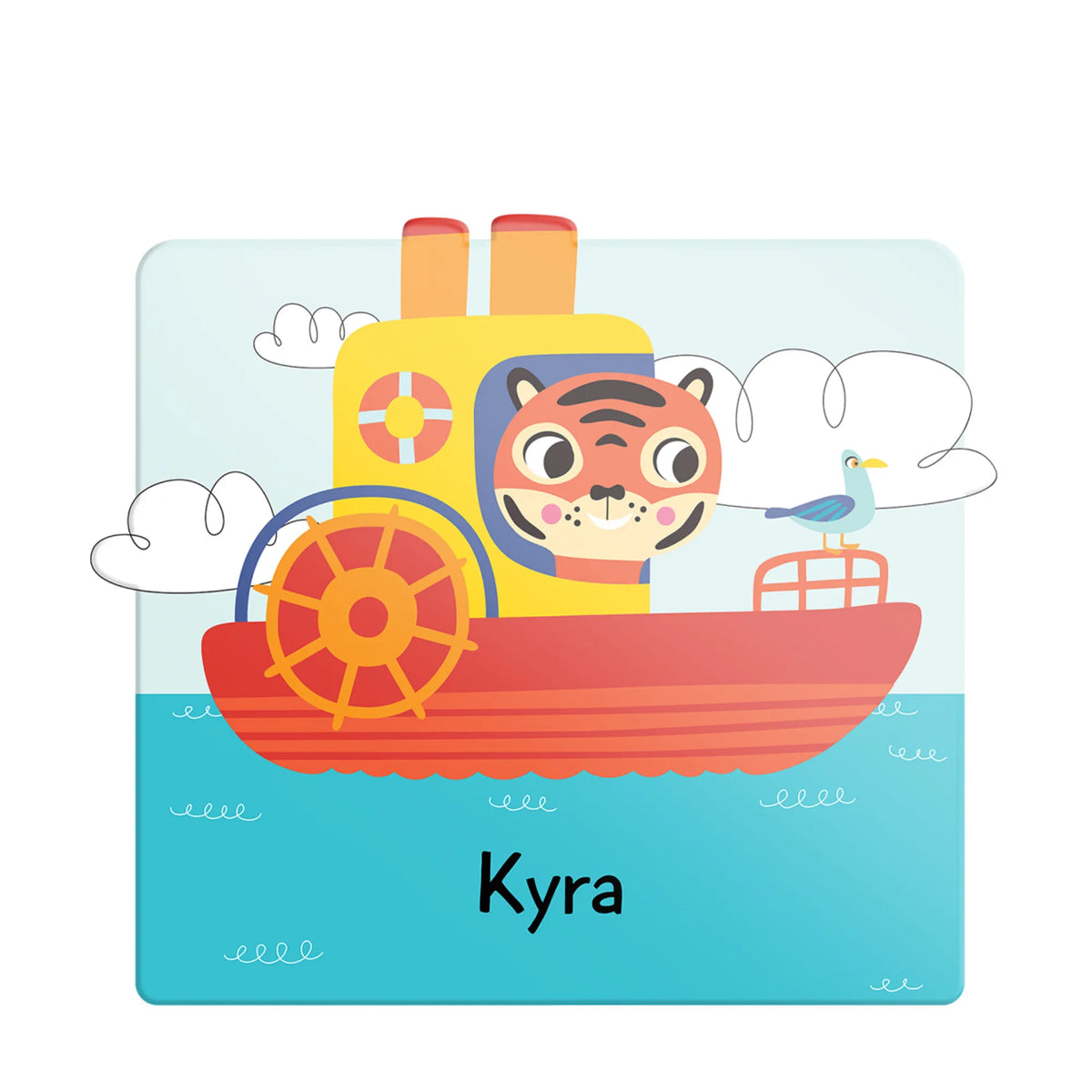 Personalised Let's Travel Name Plate for Kids Room - image 1