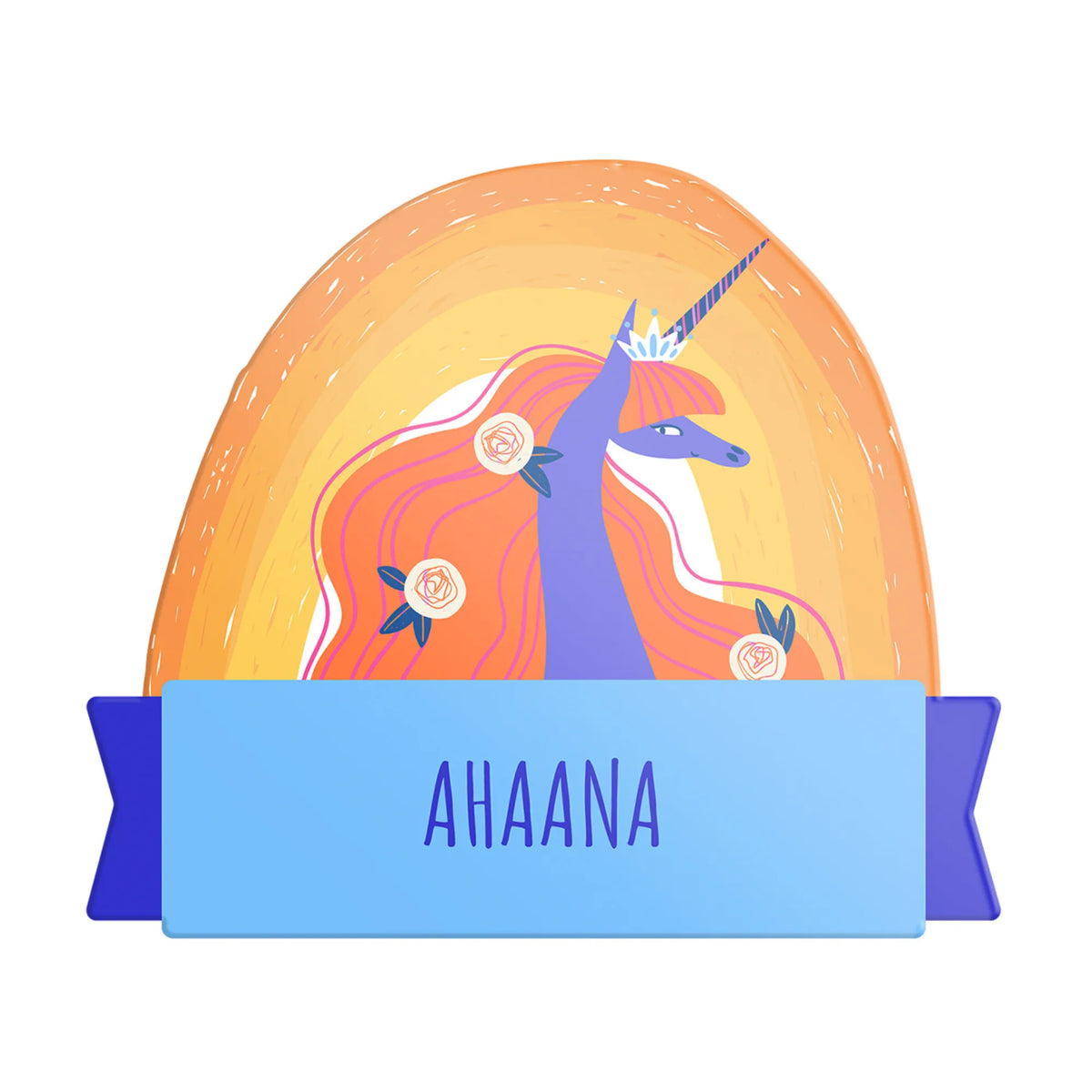 Personalised Magical Unicorn Name Plate for Kids Room - image 1
