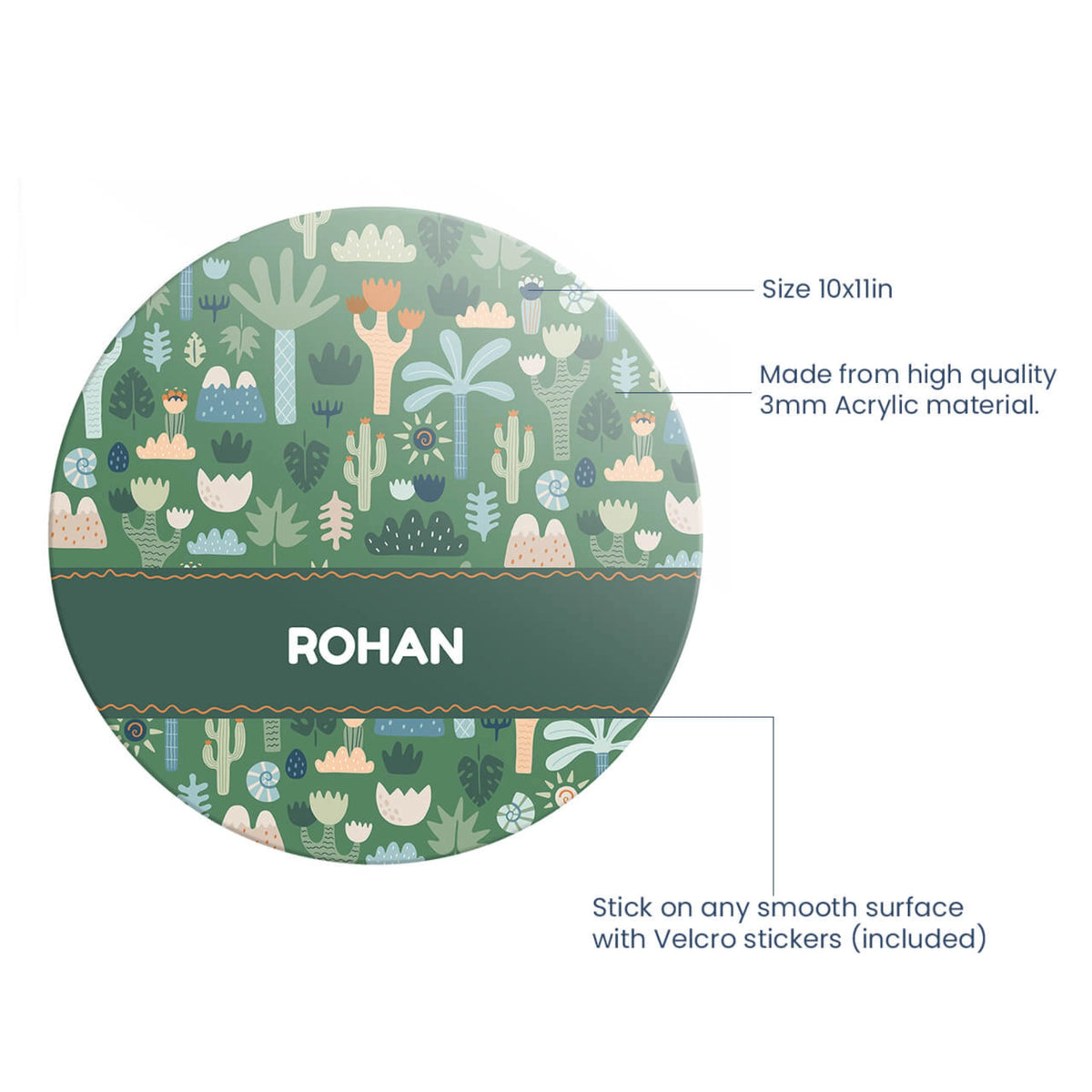 Personalised Nature & I Name Plate for Kids Room - image 4