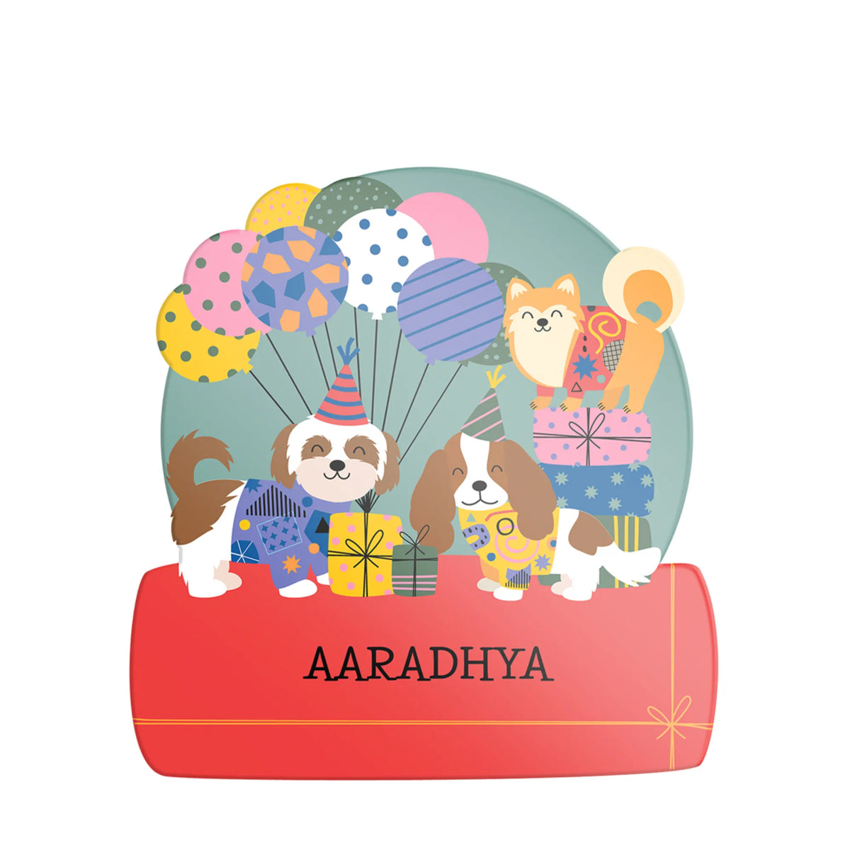 Personalised Paw Party Name Plate for Kids Room - image 1
