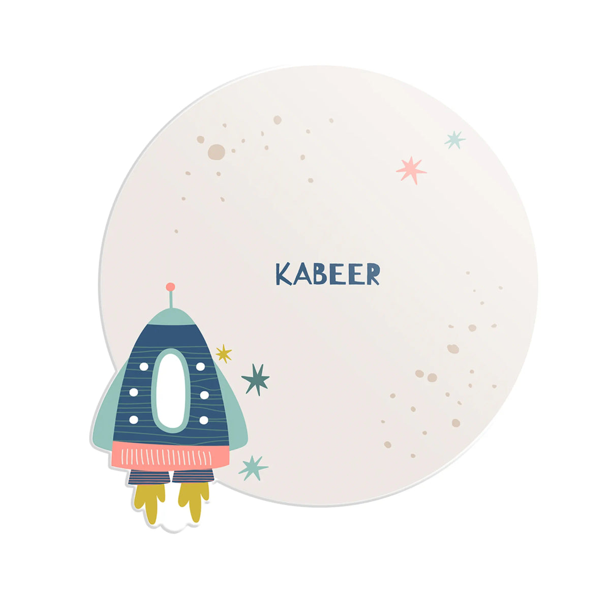 Personalised Space Explorer Name Plate for Kids Room - image 1