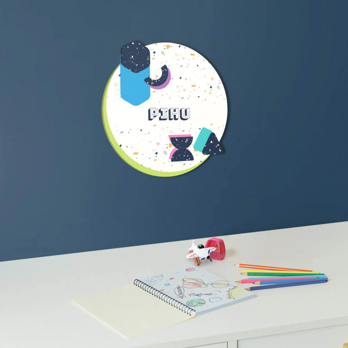 Personalised Terrazzo Pop Name Plate for Kids Room - image 6