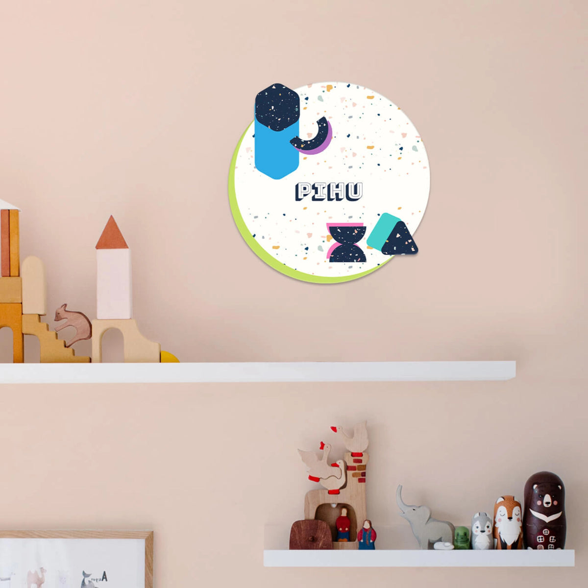 Personalised Terrazzo Pop Name Plate for Kids Room - image 7