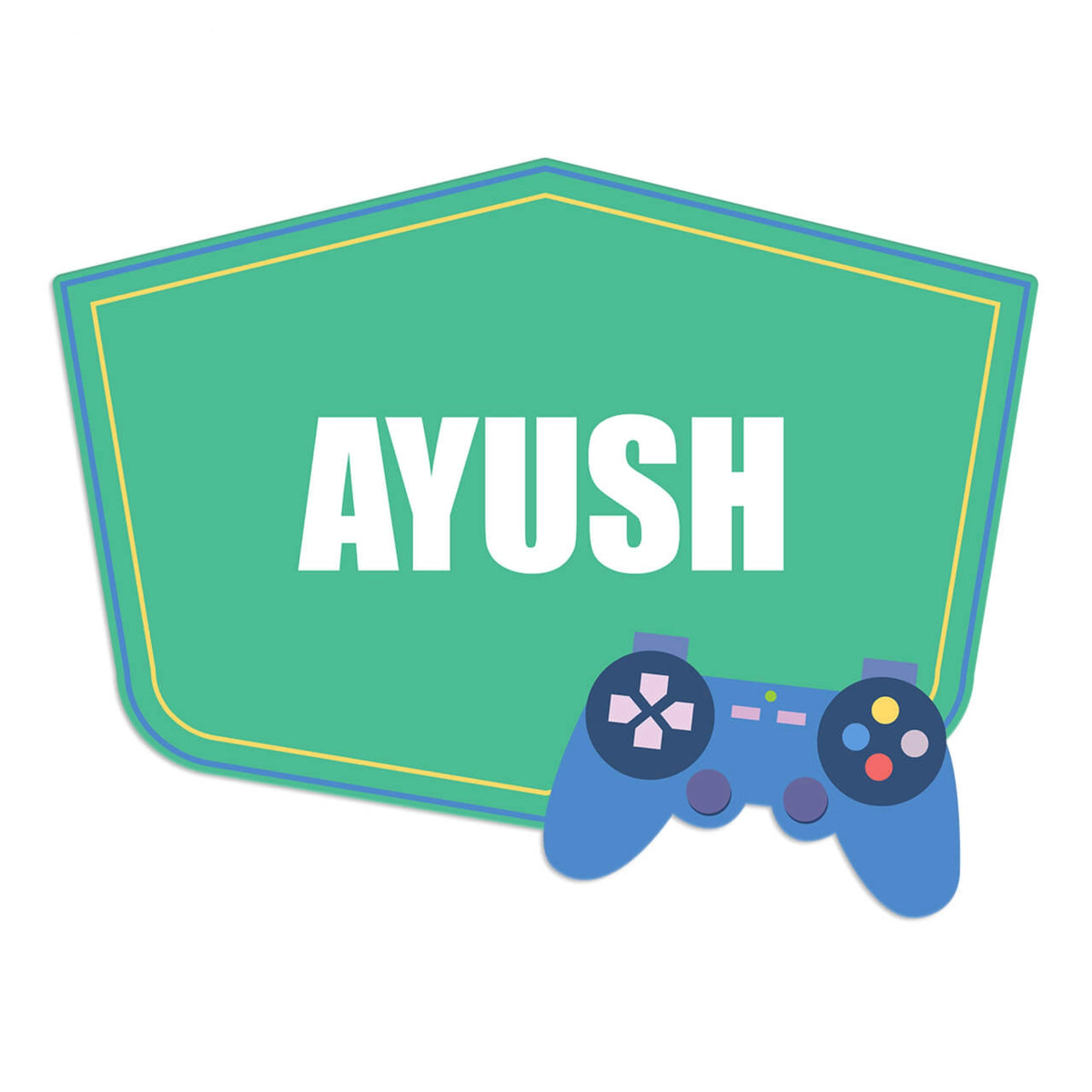 Personalised Video Game Name Plate for Kids Room - image 1