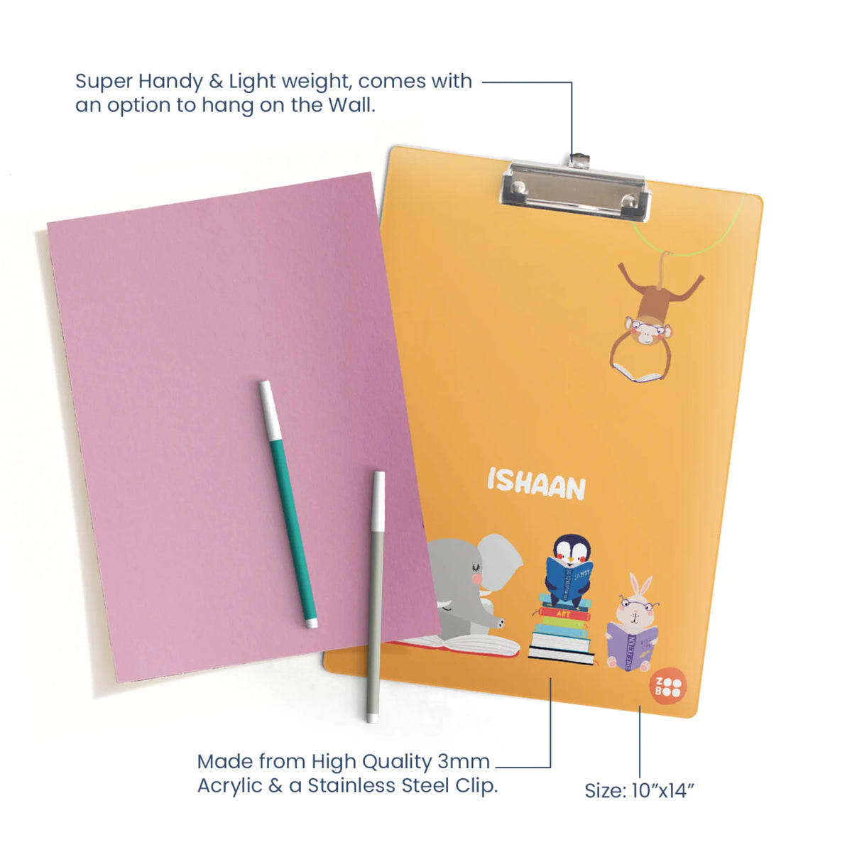 Personalised Animal Library Exam Board for Kids - image 4