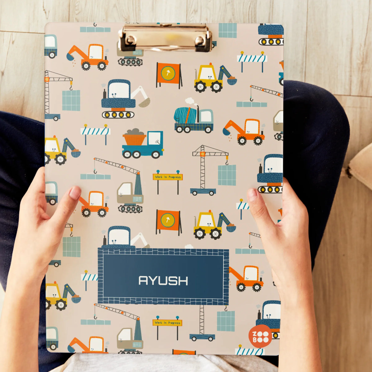 Personalised Construction Site Exam Board for Kids - image 2