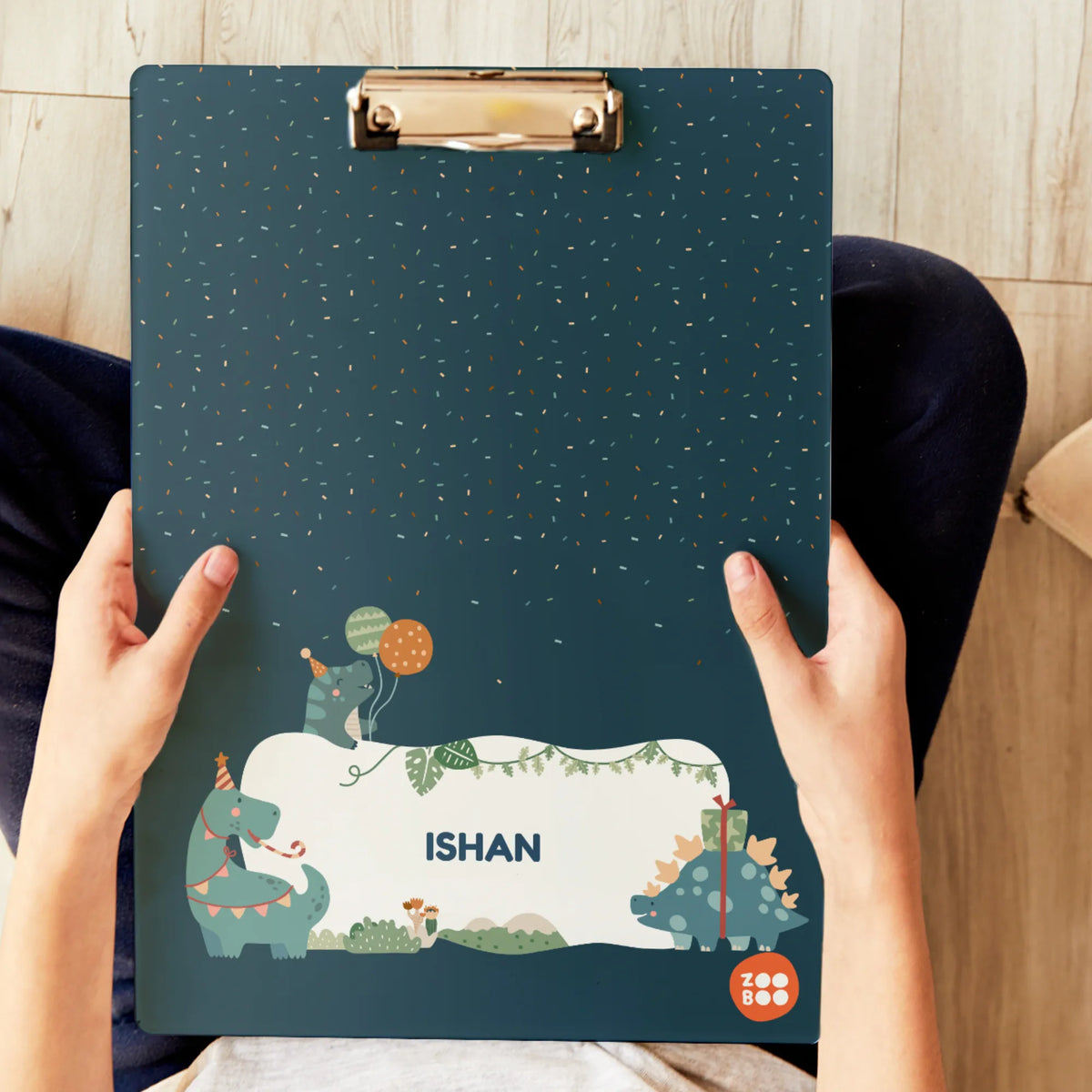 Personalised Dino Party Exam Board for Kids - image 2