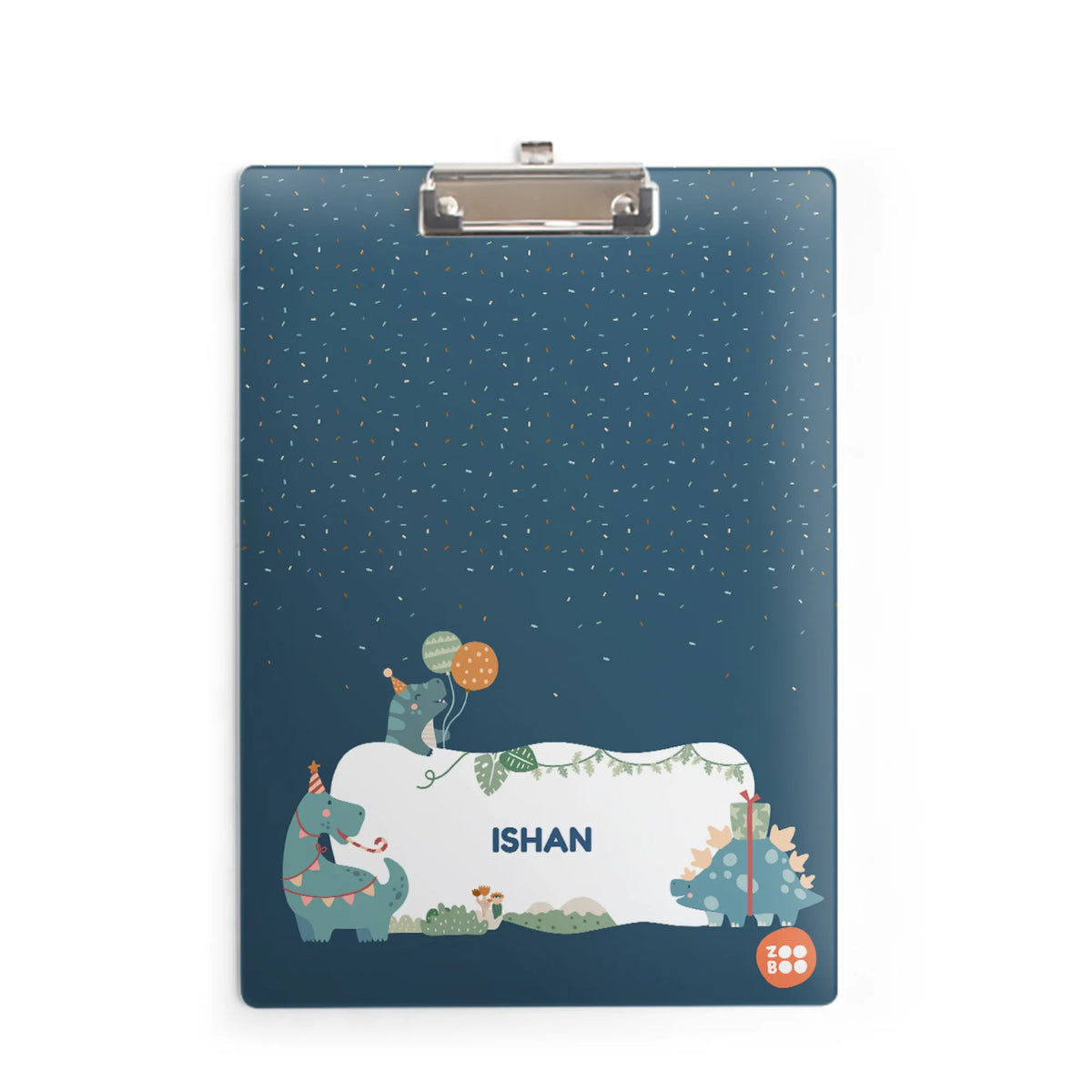 Personalised Dino Party Exam Board for Kids - image 1