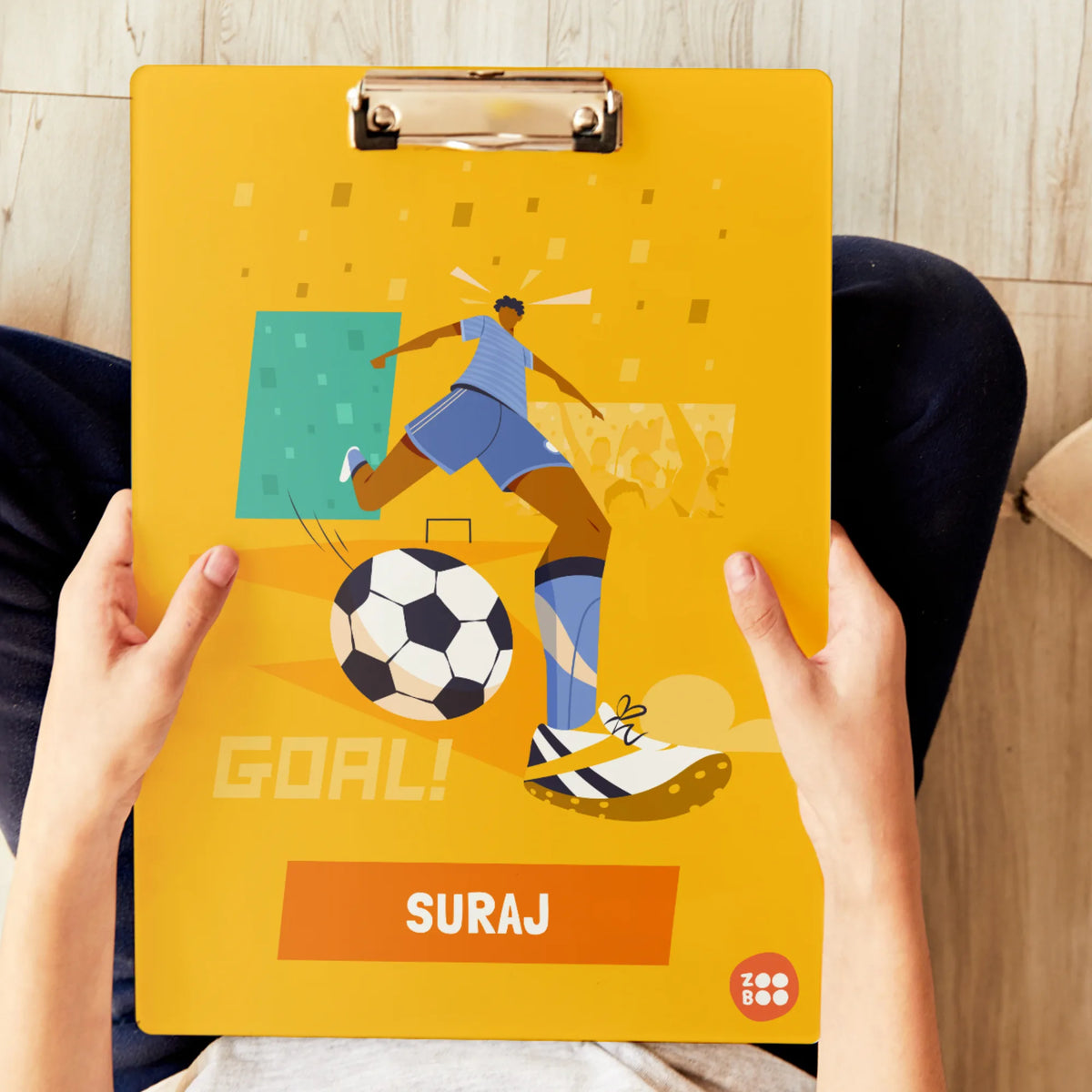 Personalised Football Goals Boy Exam Board for Kids - image 2