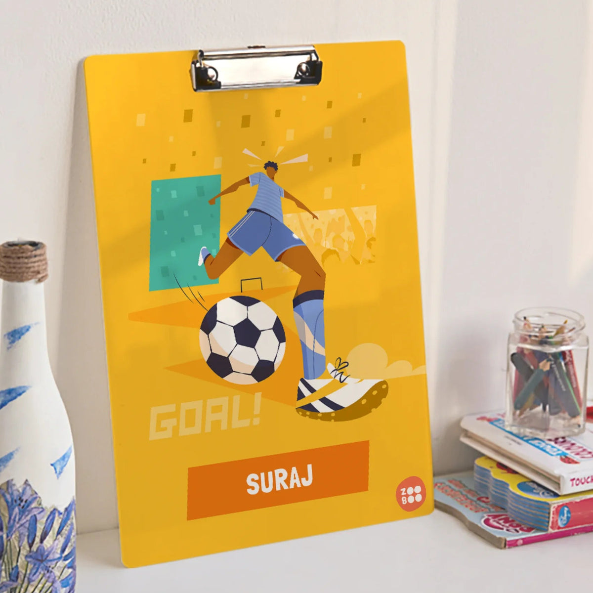 Personalised Football Goals Boy Exam Board for Kids - image 3