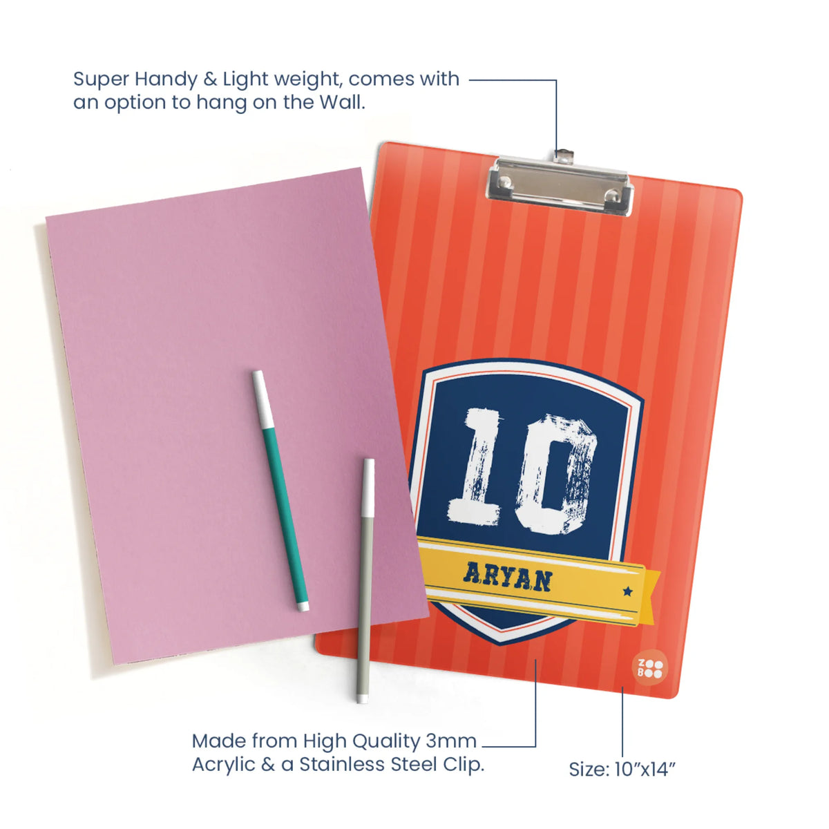 Personalised Jersey Number Exam Board for Kids - image 4