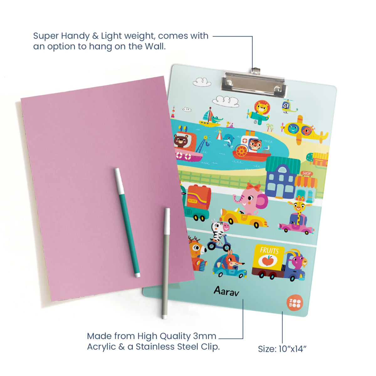 Personalised Let's Travel Exam Board for Kids - image 4