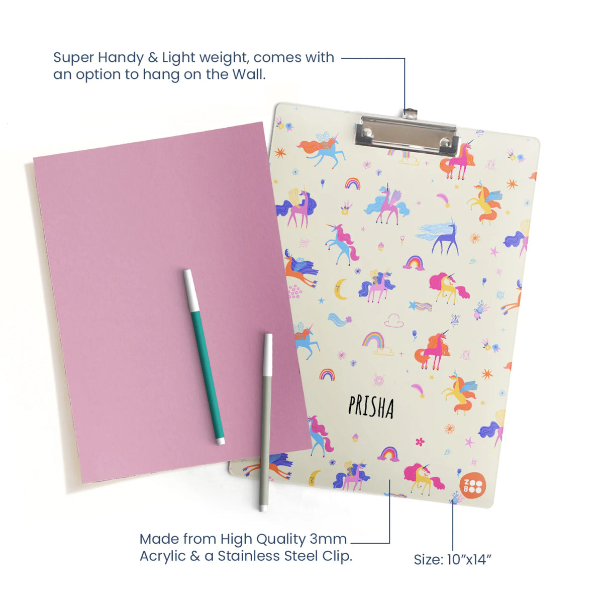 Personalised Magical Unicorn Exam Board for Kids - image 4