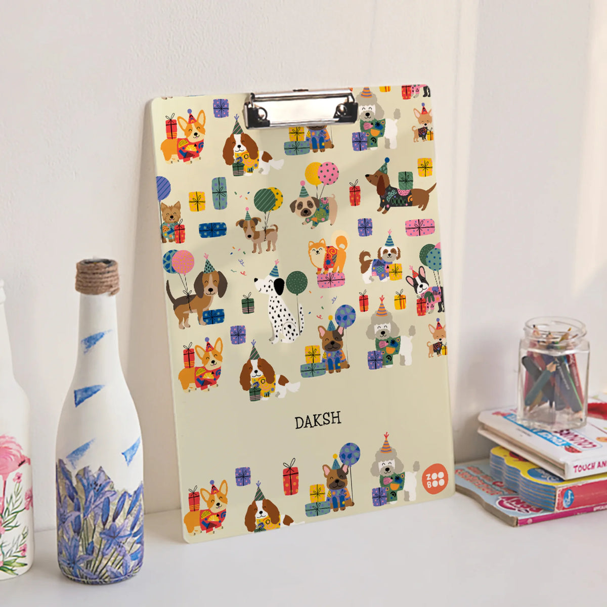 Personalised Paw Party Exam Board for Kids - image 3