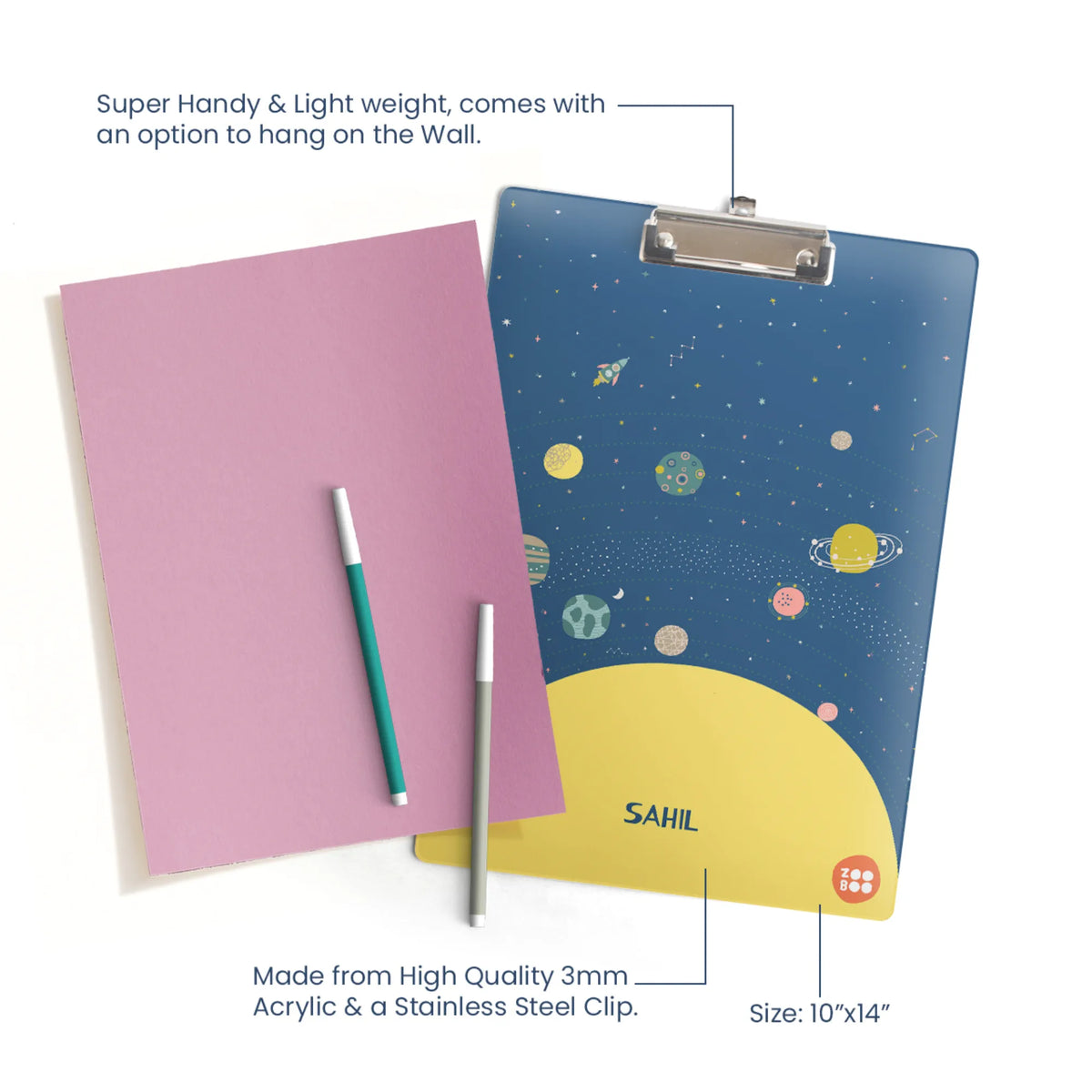 Personalised Space Explorer Exam Board for Kids - image 4